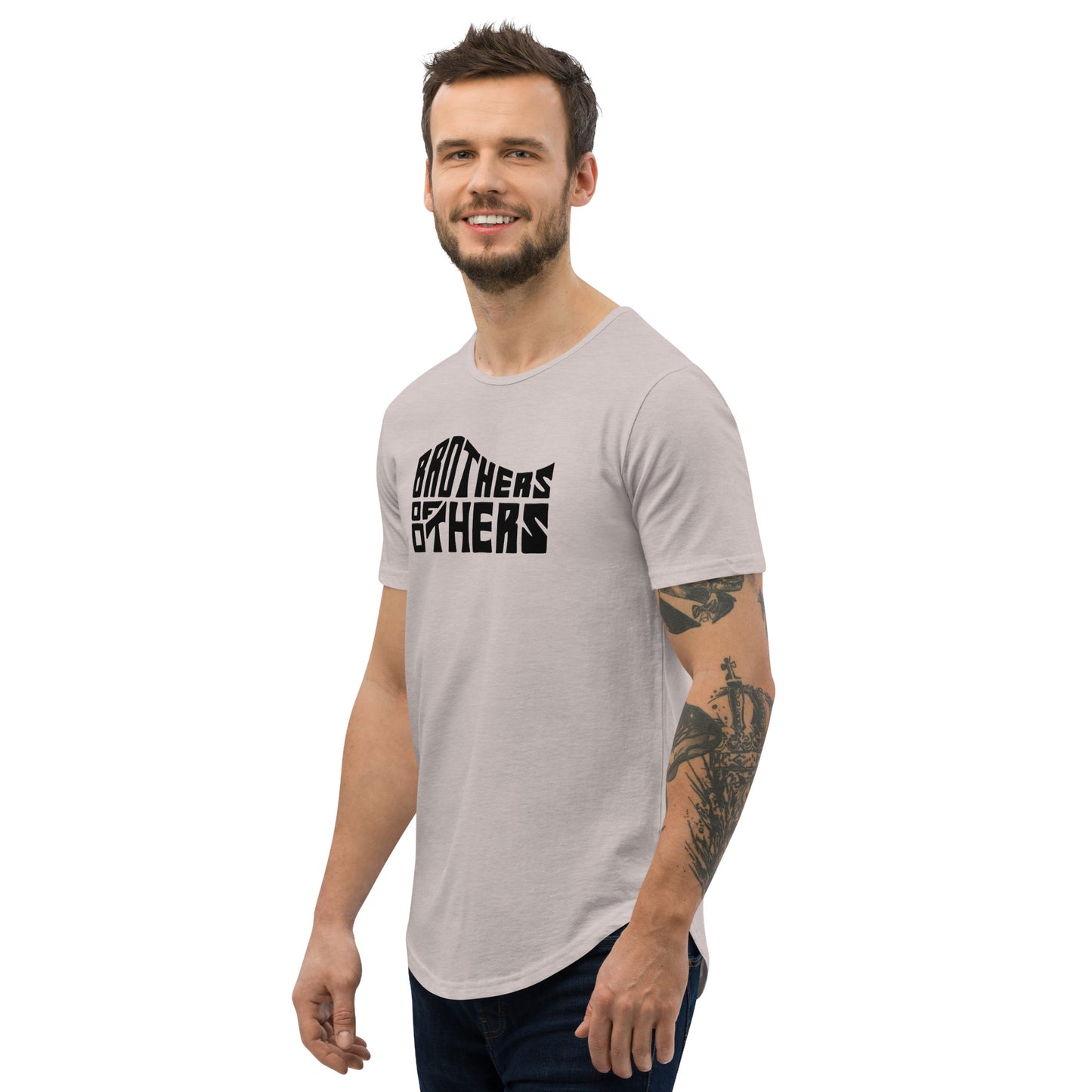 BOO Men's Curved Hem T-Shirt