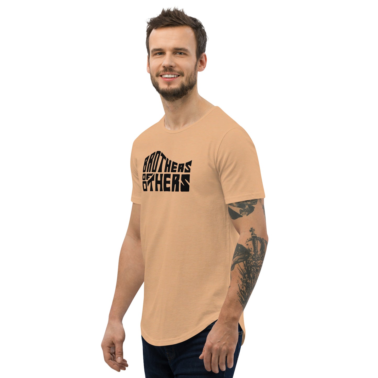 BOO Men's Curved Hem T-Shirt